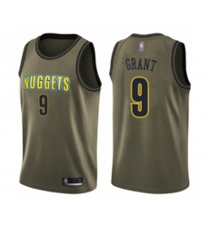 Denver Nuggets #9 Jerami Grant Swingman Green Salute to Service Basketball Jersey