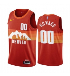 Nike Nuggets #00 Markus Howard Red NBA Swingman 2020-21 City Edition Jersey