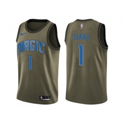 Orlando Magic #1 Jonathan Isaac Green Salute to Service NBA Swingman Jersey