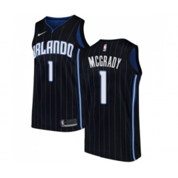 Orlando Magic #1 Tracy Mcgrady Swingman Black Alternate NBA Jersey Statement Edition