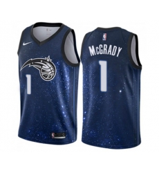 Orlando Magic #1 Tracy Mcgrady Swingman Blue NBA Jersey - City Edition