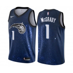 Orlando Magic #1 Tracy Mcgrady Swingman Blue NBA Jersey - City Edition