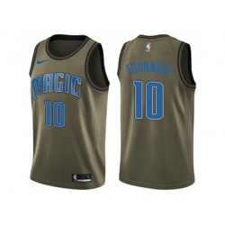 Orlando Magic #10 Evan Fournier Green Salute to Service NBA Swingman Jersey