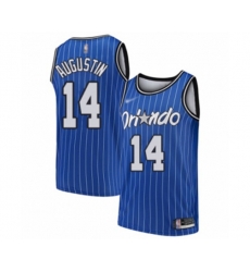 Orlando Magic #14 D.J. Augustin Swingman Blue Hardwood Classics Basketball Jersey