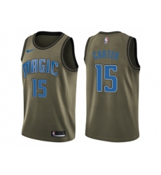 Orlando Magic #15 Vince Carter Green Salute to Service NBA Swingman Jersey