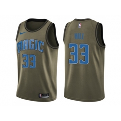 Orlando Magic #33 Grant Hill Green Salute to Service NBA Swingman Jersey