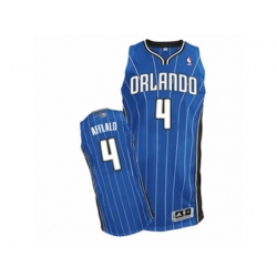 Orlando Magic #4 Arron Afflalo Authentic Royal Blue Road NBA Jersey