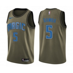 Orlando Magic #5 Mohamed Bamba Swingman Green Salute to Service NBA Jersey