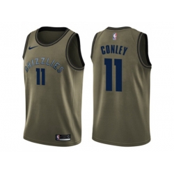 Memphis Grizzlies #11 Mike Conley Green Salute to Service NBA Swingman Jersey Memphis Grizzlies #11 Mike Conley Green Salute to Service NBA Swingman Jersey