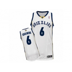 Memphis Grizzlies #6 Mario Chalmers Authentic White Home NBA Jersey Memphis Grizzlies #6 Mario Chalmers Authentic White Home NBA Jersey