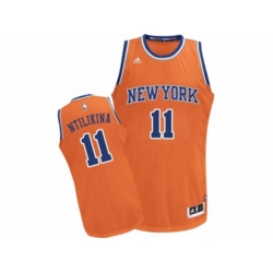 New York Knicks #11 Frank Ntilikina Swingman Orange Alternate NBA Jersey