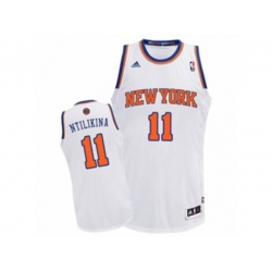 New York Knicks #11 Frank Ntilikina Swingman White Home NBA Jersey