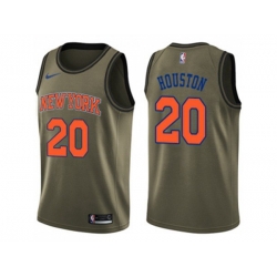 New York Knicks #20 Allan Houston Green Salute to Service NBA Swingman Jersey