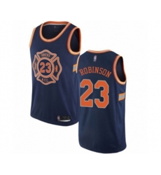 New York Knicks #23 Mitchell Robinson Swingman Navy Blue Basketball Jersey - City Edition