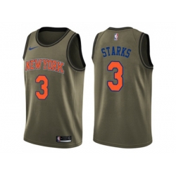New York Knicks #3 John Starks Green Salute to Service NBA Swingman Jersey