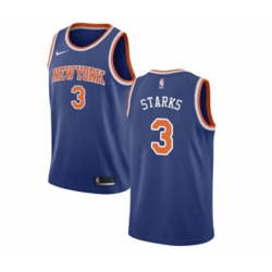 New York Knicks #3 John Starks Swingman Royal Blue NBA Jersey - Icon Edition