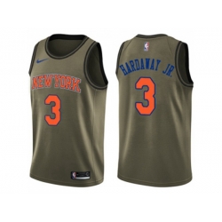 New York Knicks #3 Tim Hardaway Jr. Green Salute to Service NBA Swingman Jersey