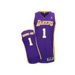 Los Angeles Lakers #1 Kentavious Caldwell-Pope Authentic Purple Road NBA Jersey
