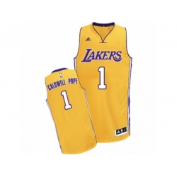Los Angeles Lakers #1 Kentavious Caldwell-Pope Swingman Gold Home NBA Jersey
