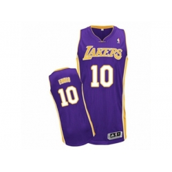 Los Angeles Lakers #10 Tyler Ennis Authentic Purple Road NBA Jersey