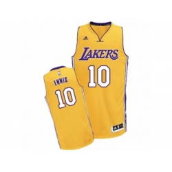 Los Angeles Lakers #10 Tyler Ennis Swingman Gold Home NBA Jersey