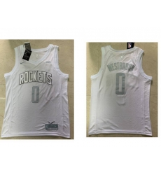 Houston Rockets #0 Russell Westbrook James Harden White 2020 MVP Nike Swingman Stitched NBA Jersey
