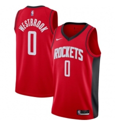 Houston Rockets #0 Russell Westbrook Nike Red 2020-21 Swingman Jersey