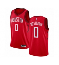 Houston Rockets #0 Russell Westbrook Red Swingman Jersey - Earned Edition