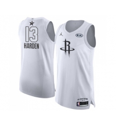 Houston Rockets #13 James Harden Authentic White 2018 All-Star Game Basketball Jersey