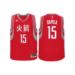 Houston Rockets #15 Clint Capela Red Chinese New Year Swingman Jersey