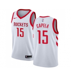 Houston Rockets #15 Clint Capela Swingman White Home NBA Jersey - Association Edition