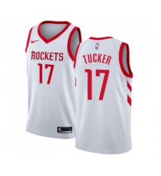 Houston Rockets #17 PJ Tucker Swingman White NBA Jersey - Association Edition