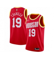 Houston Rockets #19 Tyson Chandler Swingman Red Hardwood Classics Finished Basketball Jersey