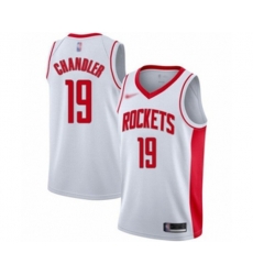 Houston Rockets #19 Tyson Chandler Swingman White Finished Basketball Jersey - Association Edition