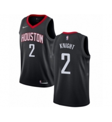 Houston Rockets #2 Brandon Knight Authentic Black NBA Jersey Statement Edition