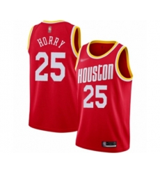 Houston Rockets #25 Robert Horry Swingman Red Hardwood Classics Finished Basketball Jersey