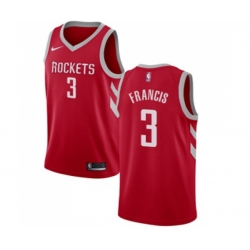 Houston Rockets #3 Steve Francis Swingman Red Road NBA Jersey - Icon Edition