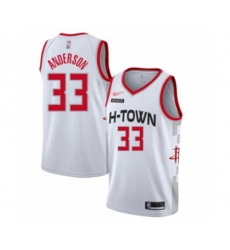 Houston Rockets #33 Ryan Anderson Swingman White Basketball Jersey - 2019-20 City Edition