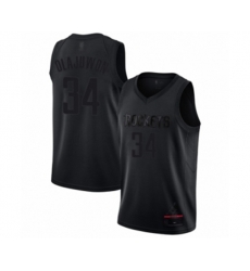 Houston Rockets #34 Hakeem Olajuwon Swingman Black MVP Basketball Jersey