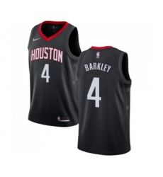 Houston Rockets #4 Charles Barkley Swingman Black Alternate NBA Jersey Statement Edition