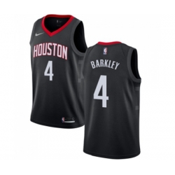 Houston Rockets #4 Charles Barkley Swingman Black Alternate NBA Jersey Statement Edition