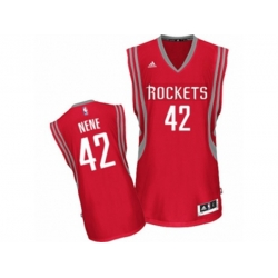 Houston Rockets #42 Nene Swingman Red Road NBA Jersey