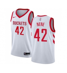 Houston Rockets #42 Nene Swingman White Home NBA Jersey - Association Edition
