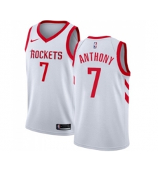 Houston Rockets #7 Carmelo Anthony Swingman White NBA Jersey - Association Edition