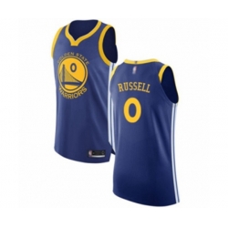 Golden State Warriors #0 DAngelo Russell Authentic Royal Blue Basketball Jersey - Icon Edition