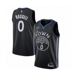 Golden State Warriors #0 DAngelo Russell Swingman Black Basketball Jersey - 2019-20 City Edition