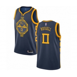 Golden State Warriors #0 DAngelo Russell Swingman Navy Blue Basketball Jersey - City Edition