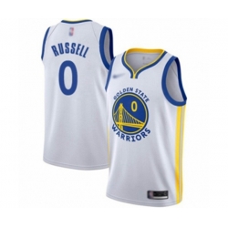 Golden State Warriors #0 DAngelo Russell Swingman White Basketball Jersey - Association Edition