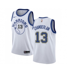Golden State Warriors #13 Wilt Chamberlain Swingman White Hardwood Classics Basketball Jerseys