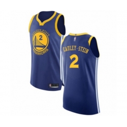 Golden State Warriors #2 Willie Cauley-Stein Authentic Royal Blue Basketball Jersey - Icon Edition